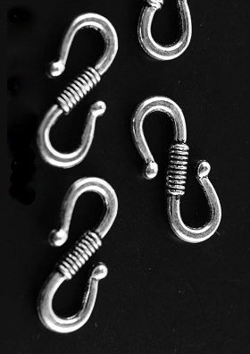 Bali Style 'S' hook clasp